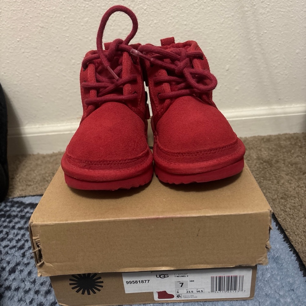 UGG Kids Classic Red Boots